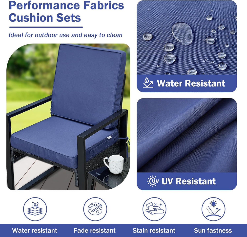 IPYNBAP Outdoor Cushions, Outdoor Chair Cushions 22x22x3 Inch, Cushions for O...
