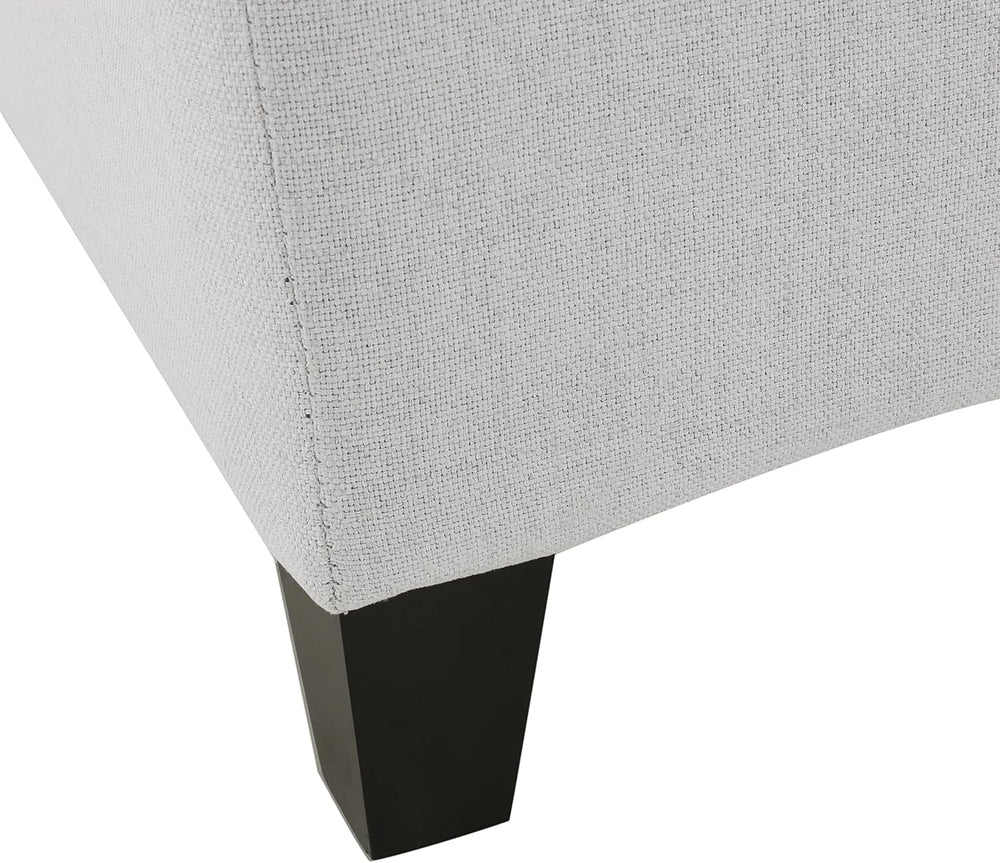 Christopher Knight Home Mission Fabric Storage Ottoman, Light Grey