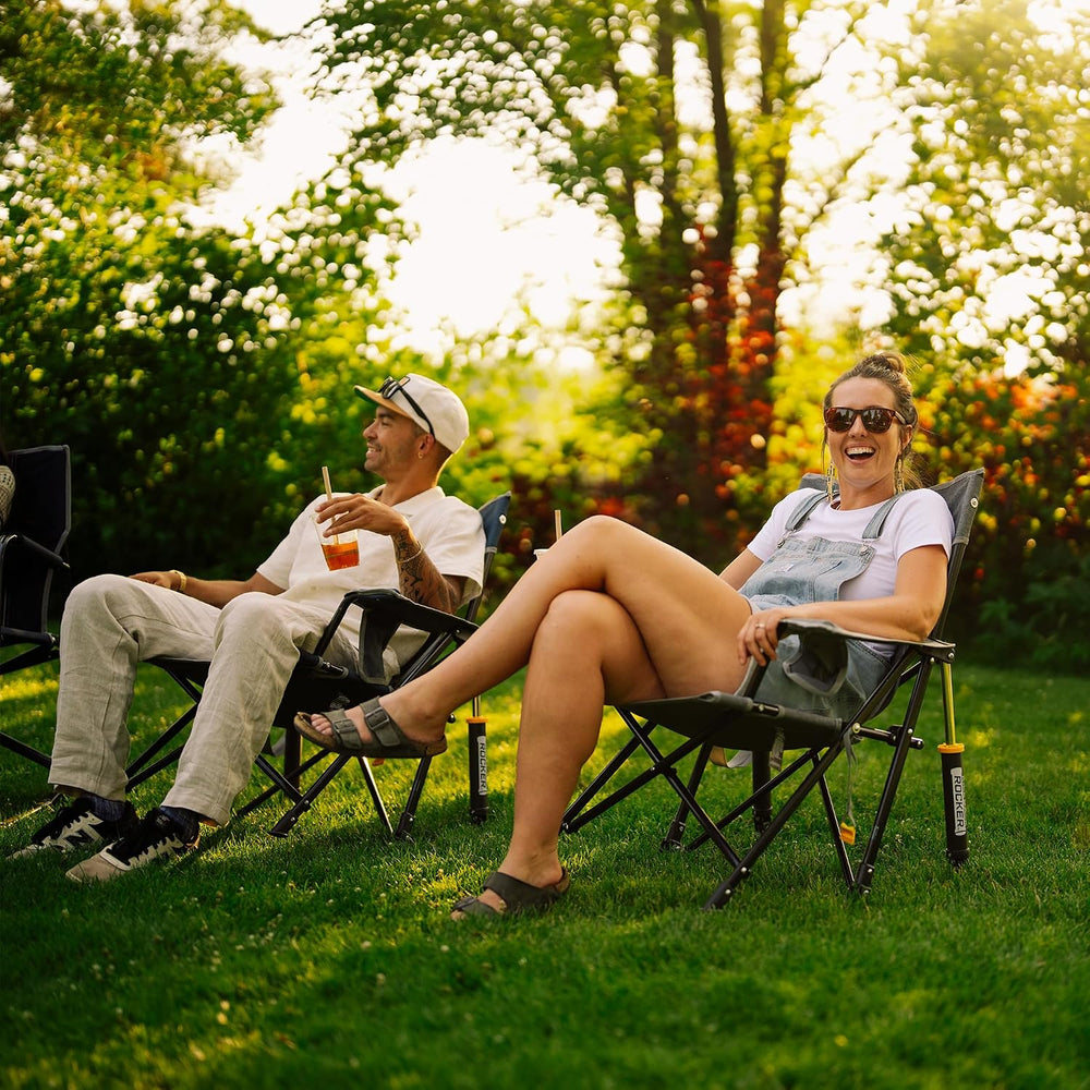 GCI Outdoor Kickback Rocker Camping Chair - Indigo Blue
