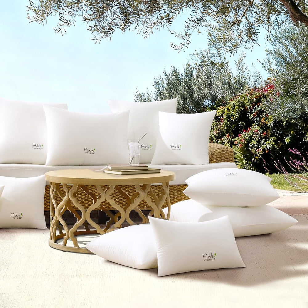 Outdoor Pillows 20 X 26 Pillow Inserts Pack of 2, Water-Resistant Decorative ...