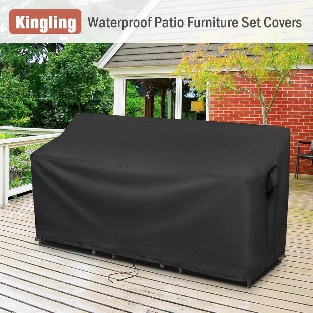 Kingling Patio Furniture Covers for 3 Piece Patio Chairs Set
