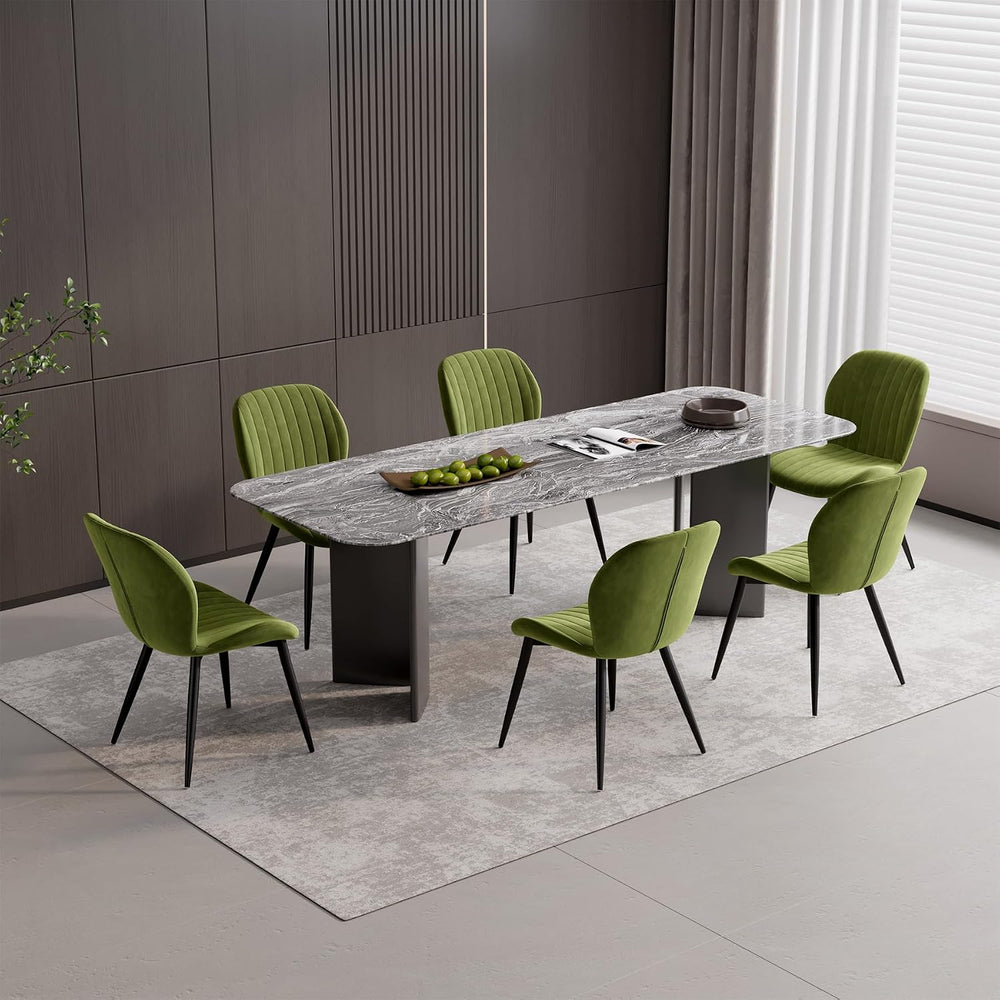 Modern Dining Room Chairs, Velvet Dining Chairs Set of 2