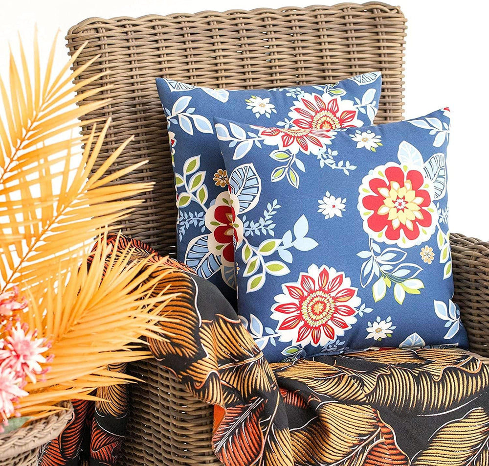 JMGBird Outdoor Accent Pillows Outdoor Pillow Covers 18x18 Waterproof
