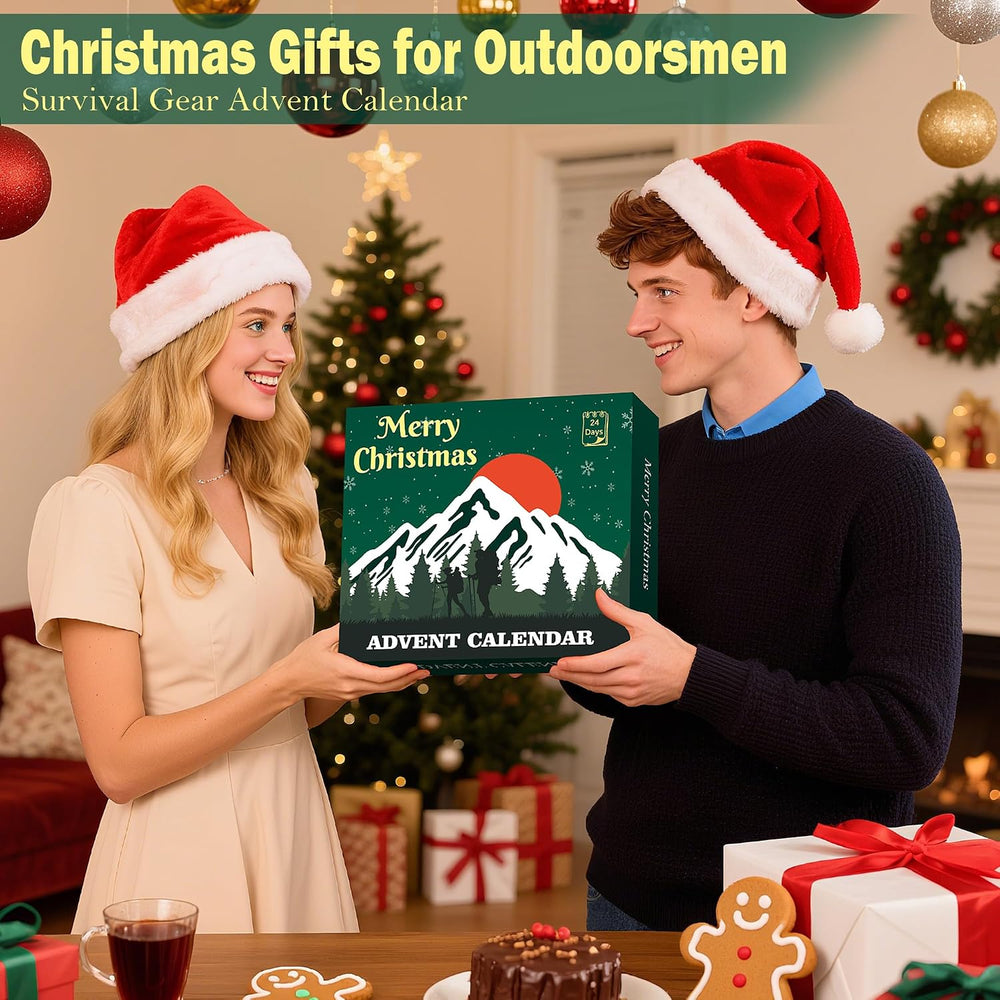 Survival Kit Advent Calendar 2026, 24 Days Christmas Countdown Calendar for M...
