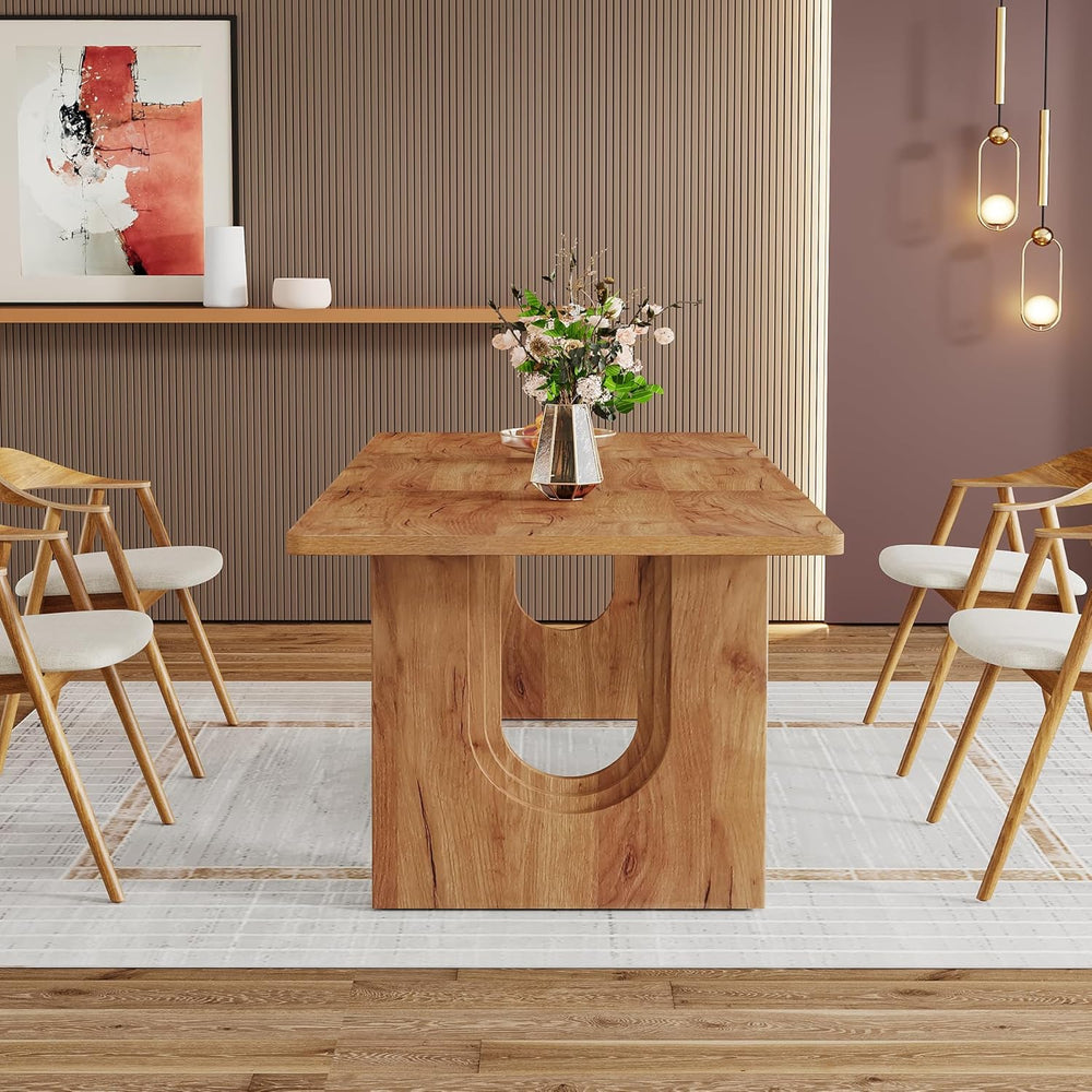 Tribesigns Modern Dining Table for 6 to 8 People, 71" Large Kitchen Dini...
