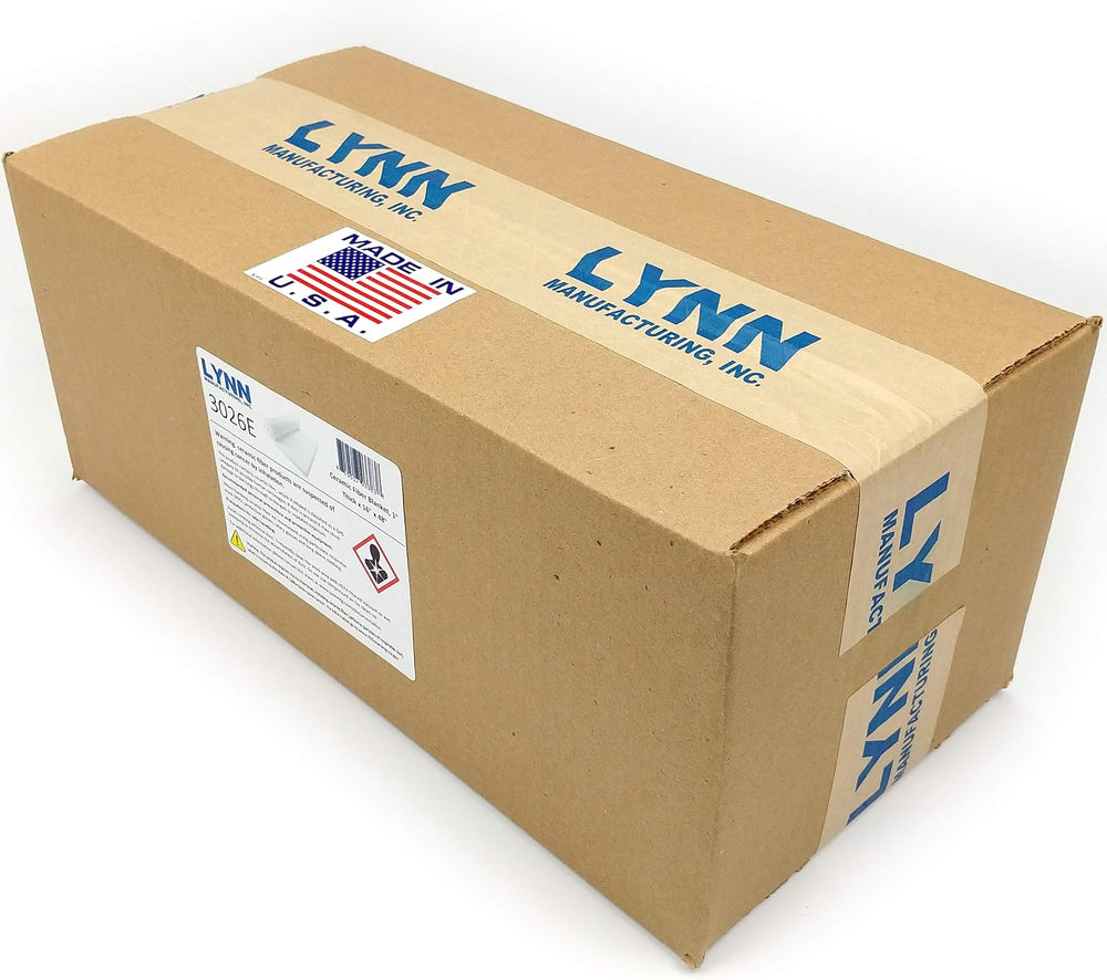 Ceramic Fiber Insulation, 1" Thick x 16" x 48", 2400F Fireproo...