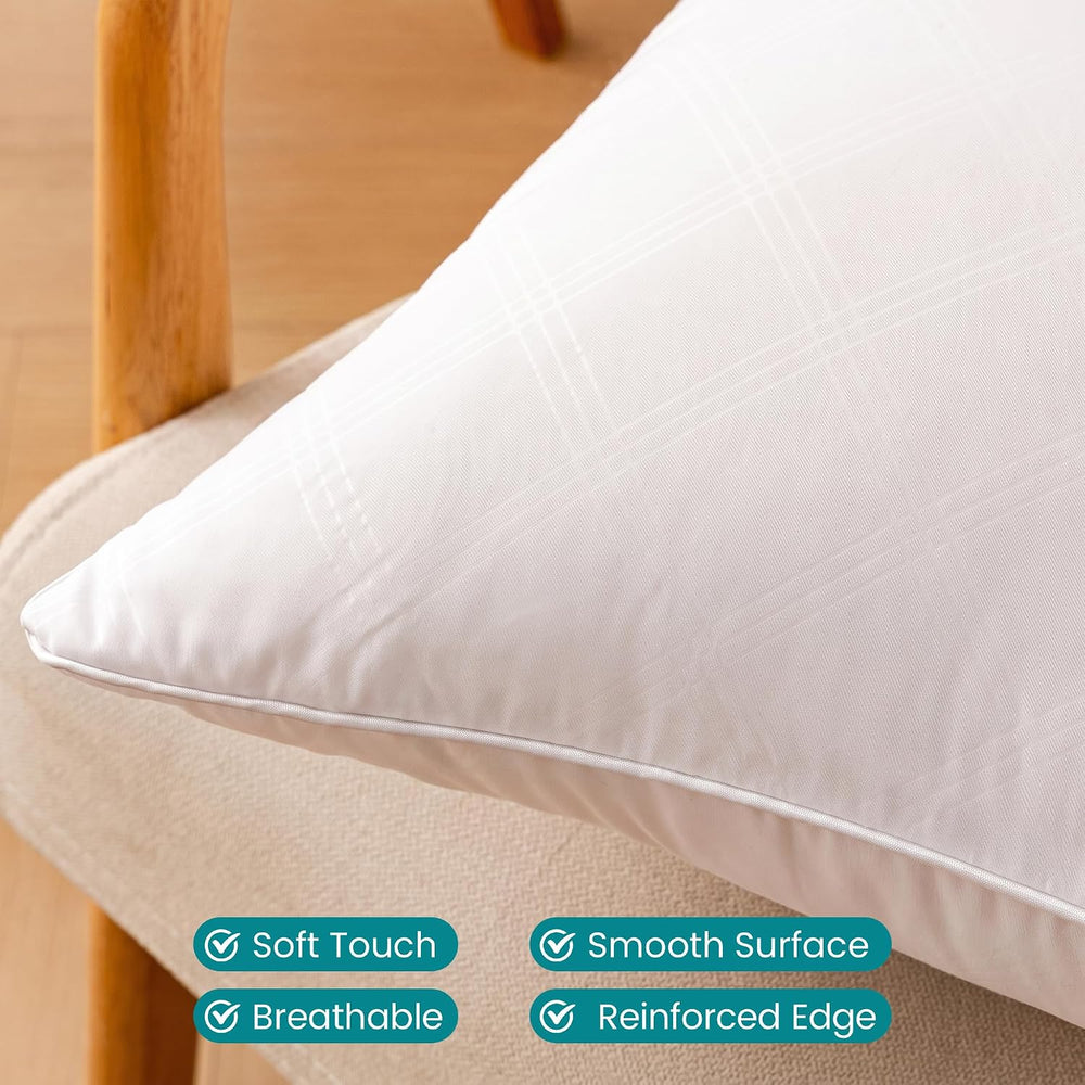 Oubonun 18 x 18 Throw Pillow Inserts Set of 4,Soft Square Cushion Inner