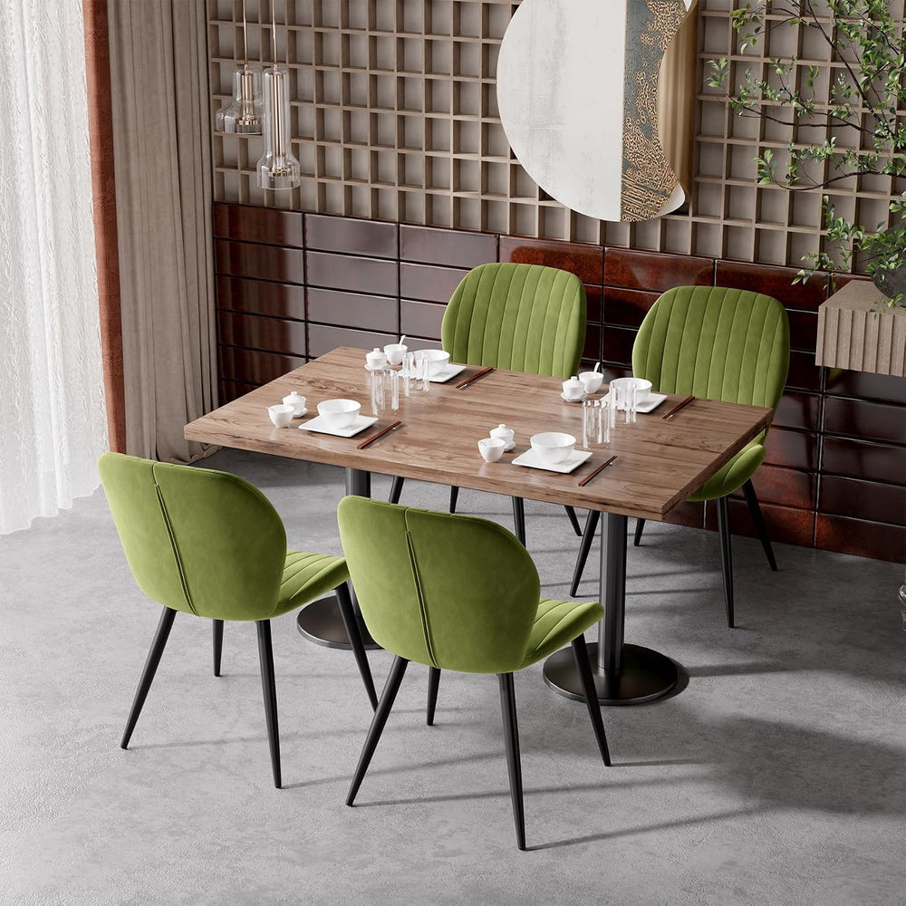 Modern Dining Room Chairs, Velvet Dining Chairs Set of 2