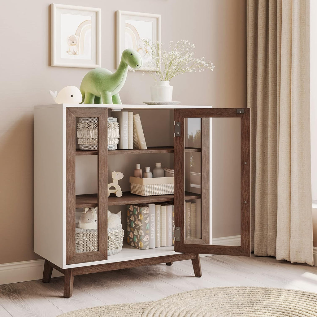 BELLEZE 31" Storage Cabinet-Brown