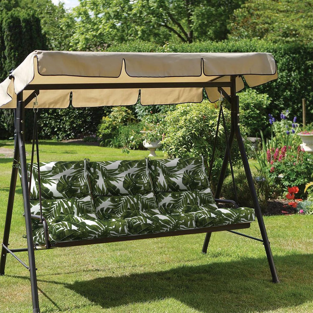 Outdoor High Back Patio Chair Cushions, Tufted Rocking Chair Cushions, Adiron...