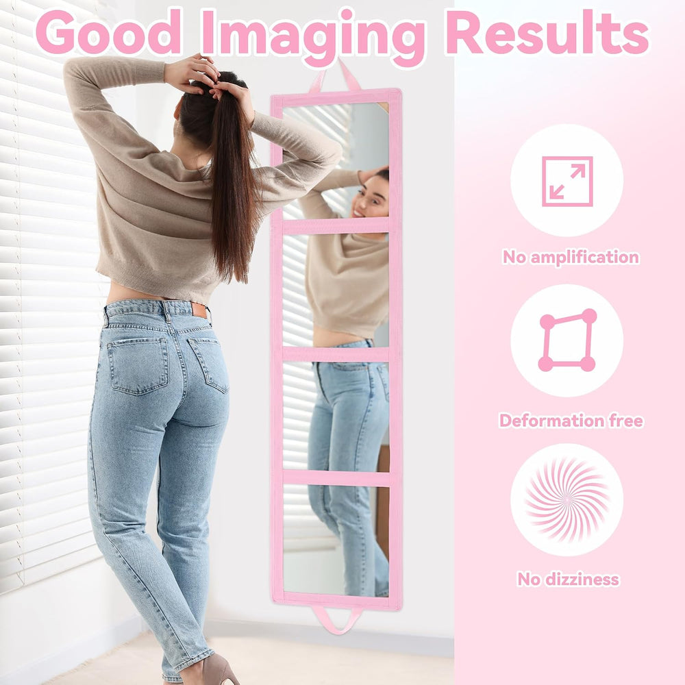 ROYALAY Foldable Full Length Mirror with Handle, 47 * 13in Four-fold Portable...