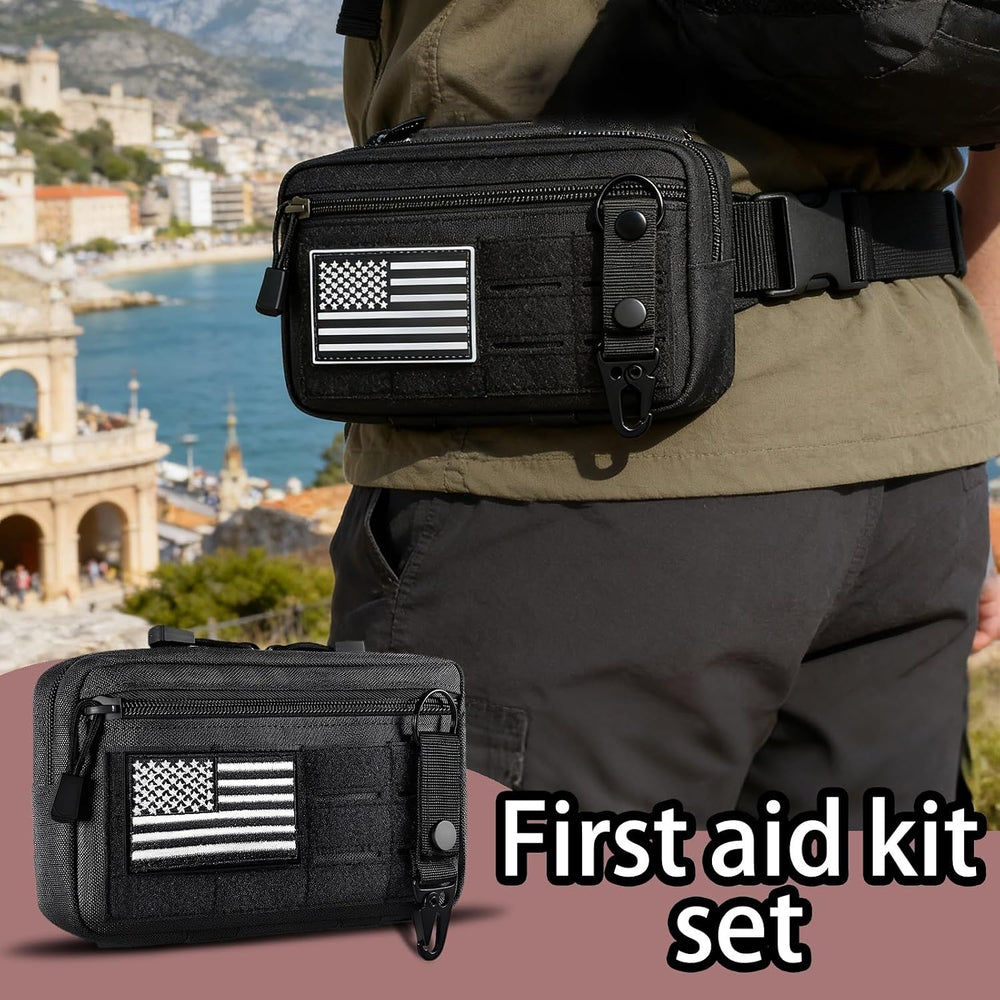 IFAK Trauma Kit with Tourniquet, 4-Inch Israeli Bandage, Elastic Bandages, Se...