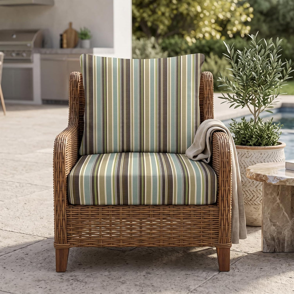 RSH DECOR Sunbrella Deep Seating Cushion with Pillow Back | 23” x 25” Seat | ...