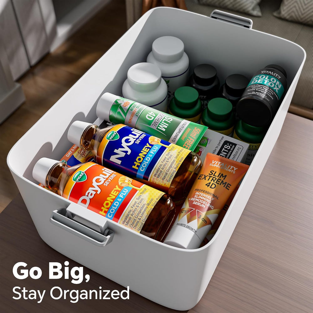 CTIME 3-Tier Medicine Organizer - Portable Medicine Cabinet with Handle