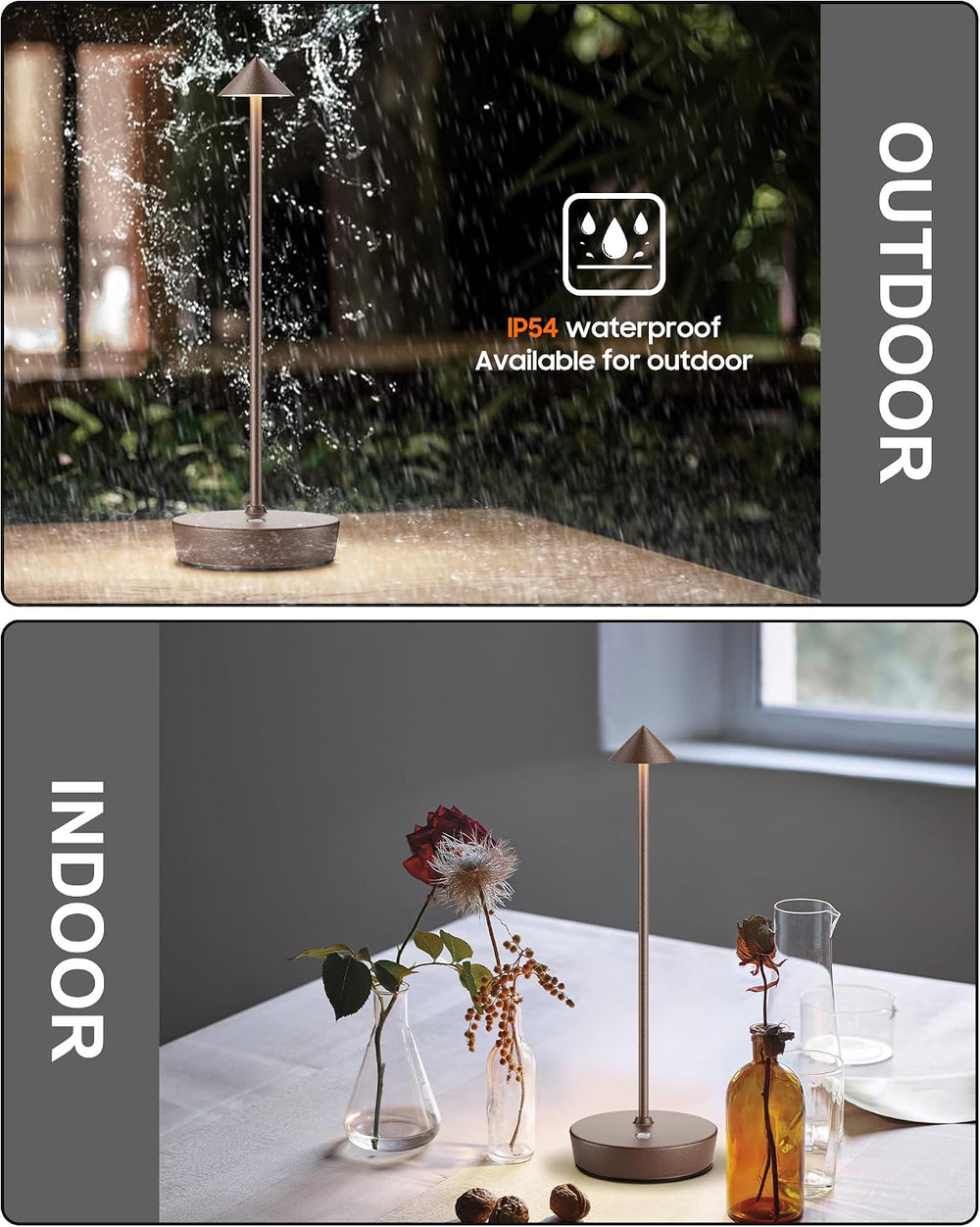 LED Cordless Lamp Rechargeable 6000mAh Battery Outdoor Table Light