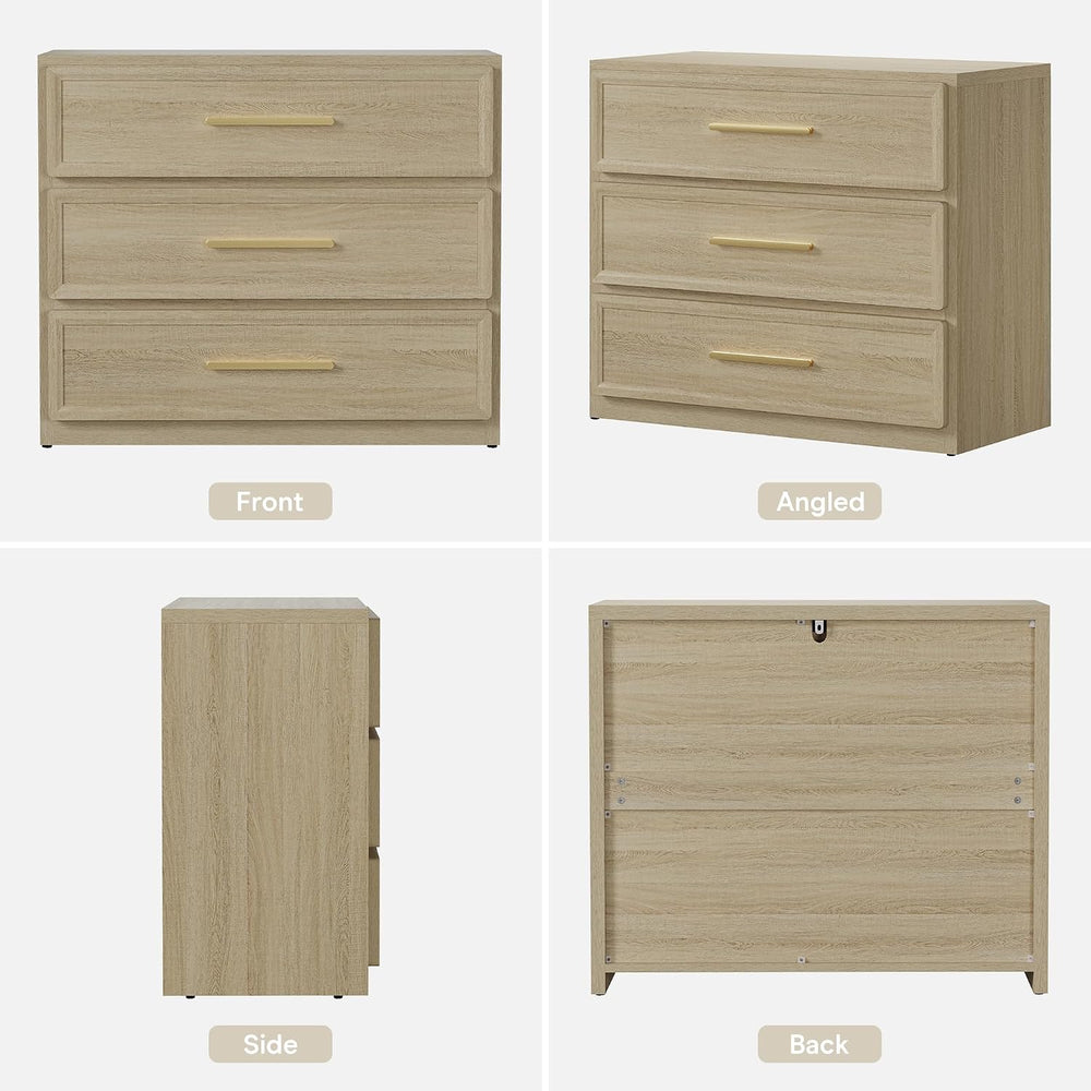 SICOTAS Oversized Night Stand Set 2 for Bedroom 31.3" Bedside Table