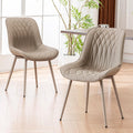 YOUNIKE Dining Chairs Set of 2 Kitchen & Dining Room Chairs Modern Khaki