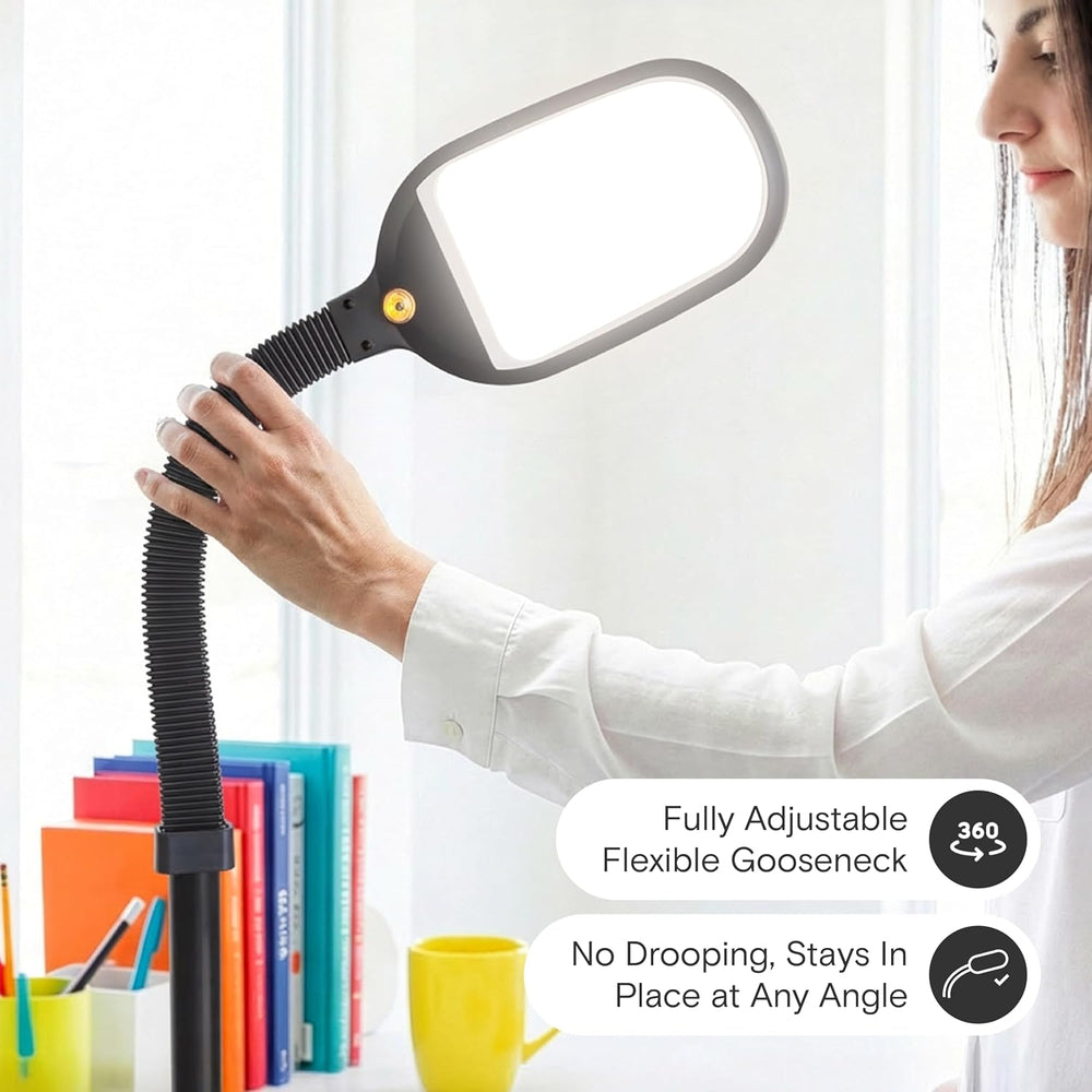 Brightech Litespan - Bright LED Floor Reading Lamp for Over Chair Crafts and ...
