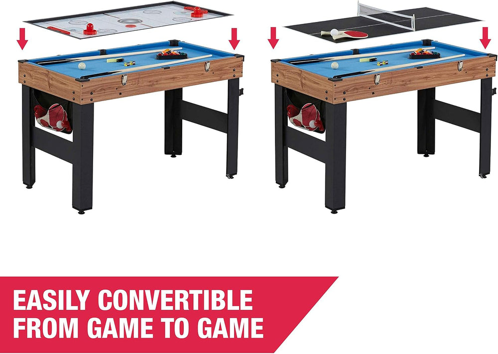 MD Sports 48 Inch 5-In-1 Combo Game Table, Multi