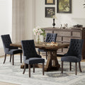 COLAMY Wingback Dining Chairs Set of 4, Black