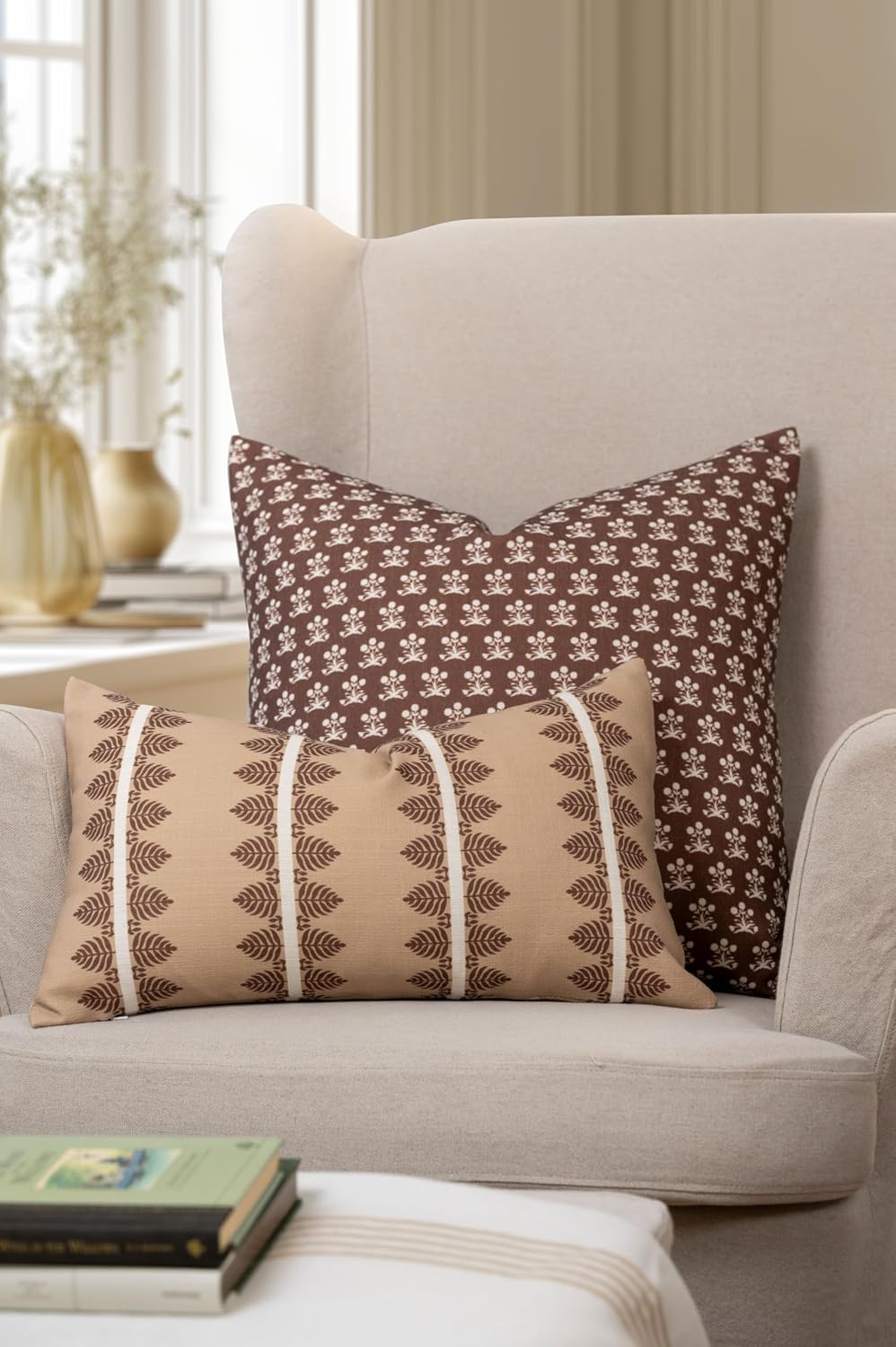 Crumbs Home Modern Farmhouse California Casual Indoor Outdoor Throw Pillow Co...