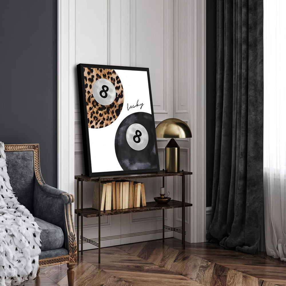 Framed Trendy Leopard Wall Art Set of 3, Funky Preppy Cheetah Wall Decor Pain...