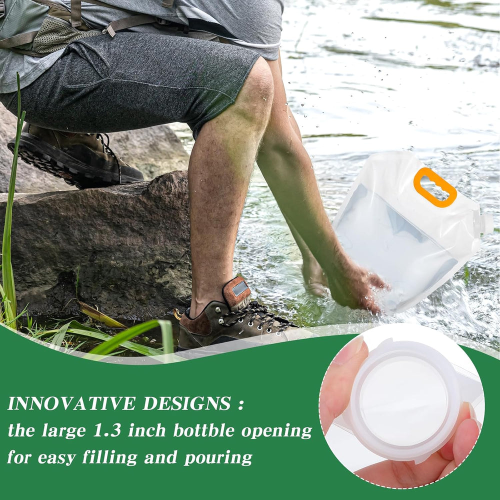 12 Pack 1.3 Gallon Collapsible Water Storage Bag