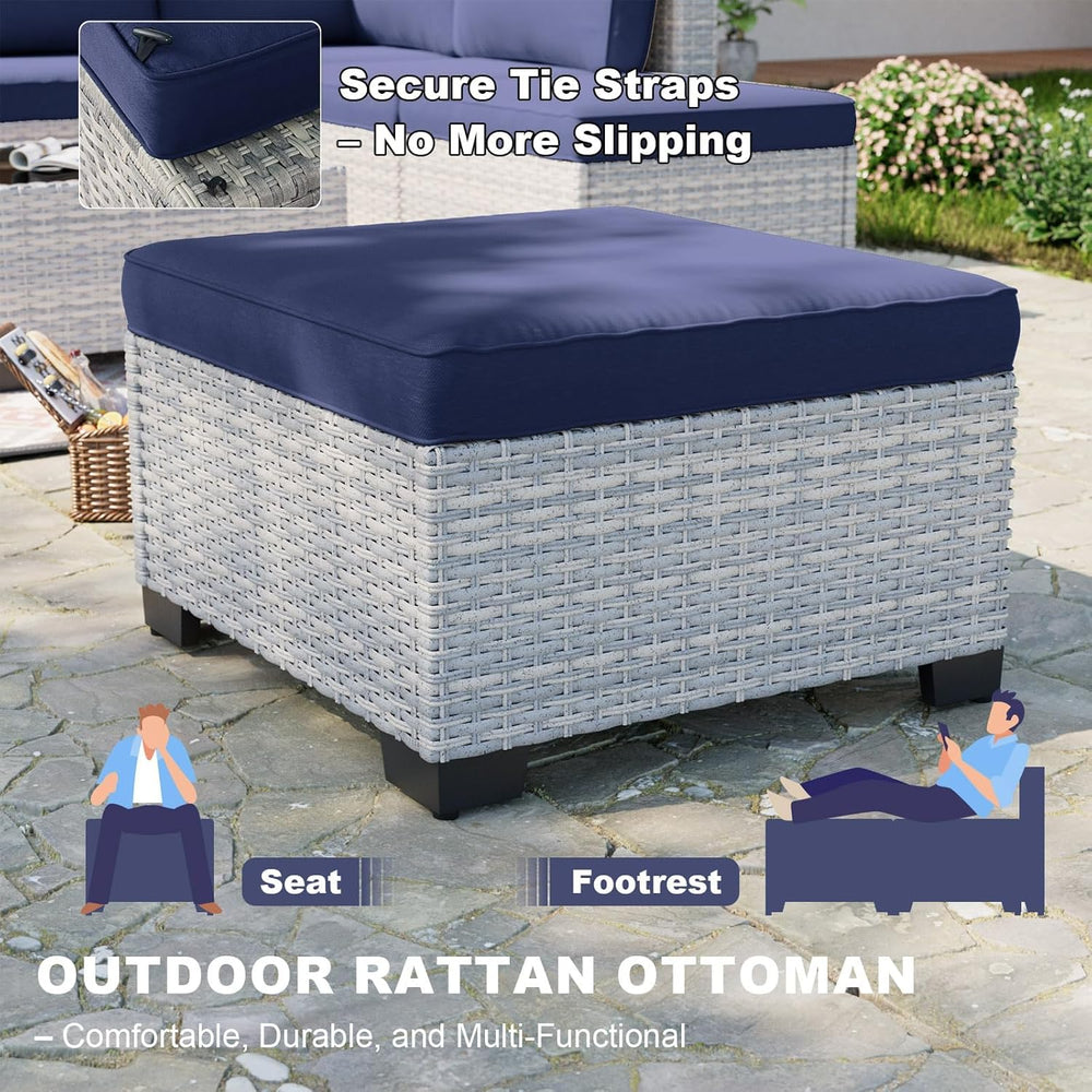 Outdoor PE Wicker Rattan Modular Patio Sectional Sofa Set