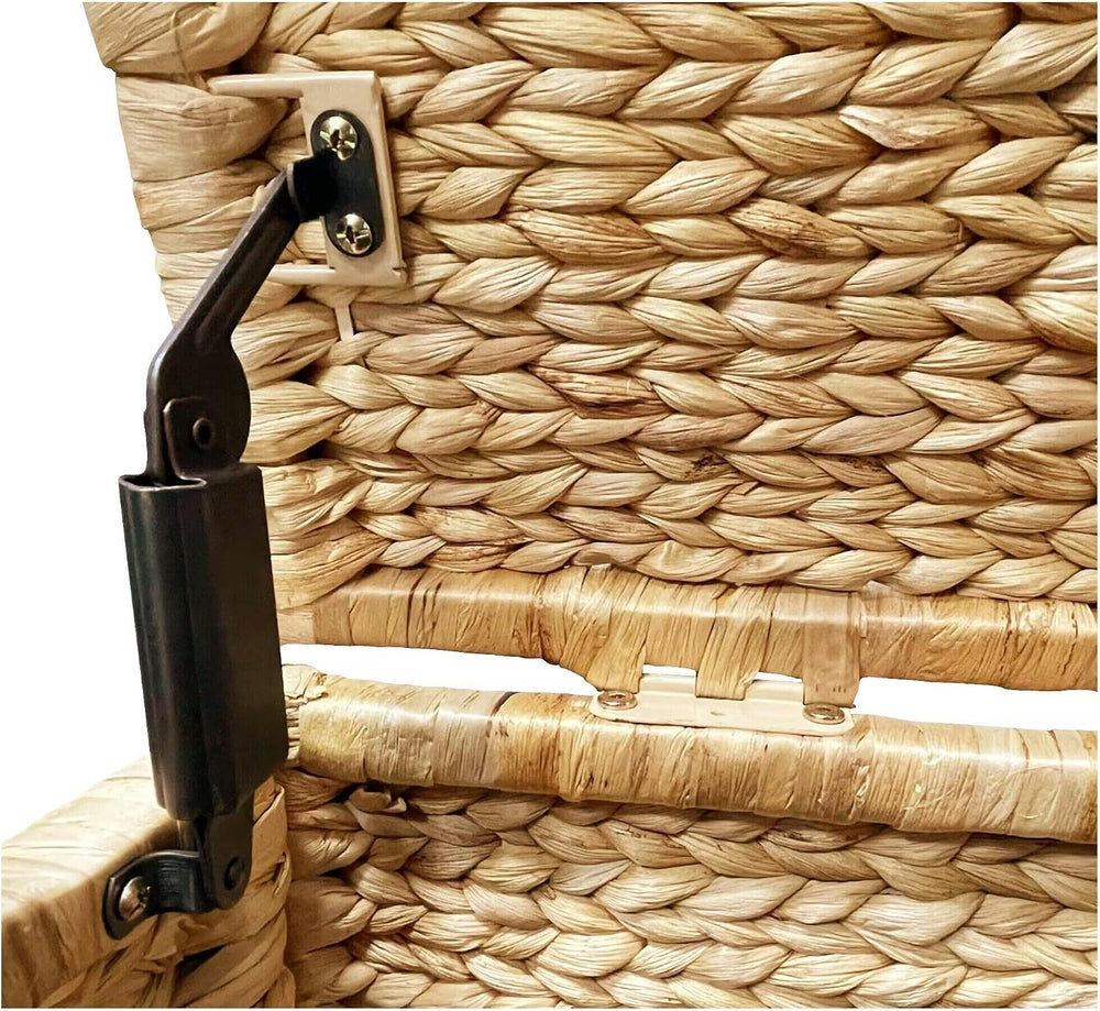 eHemco Water Hyacinth Bedding Storage Trunk, Natural, 42x20x18.5