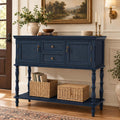 ARTPOWER Console Table with 2 Drawers, Retro Entryway Table with 2 Door