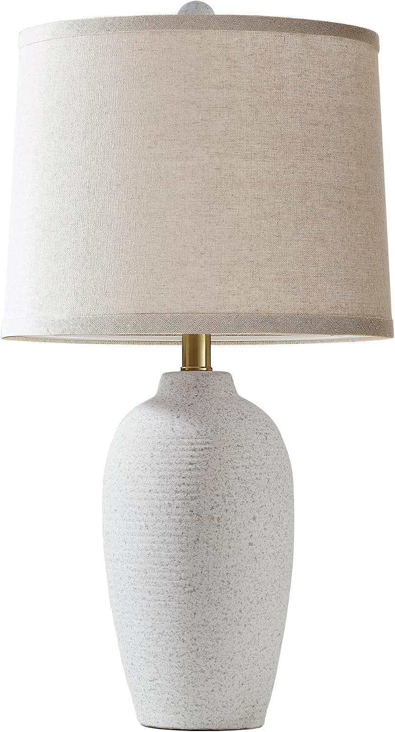 AIEAMPDO 25” Modern Traditional Ceramic Table Lamp with Gray Spots
