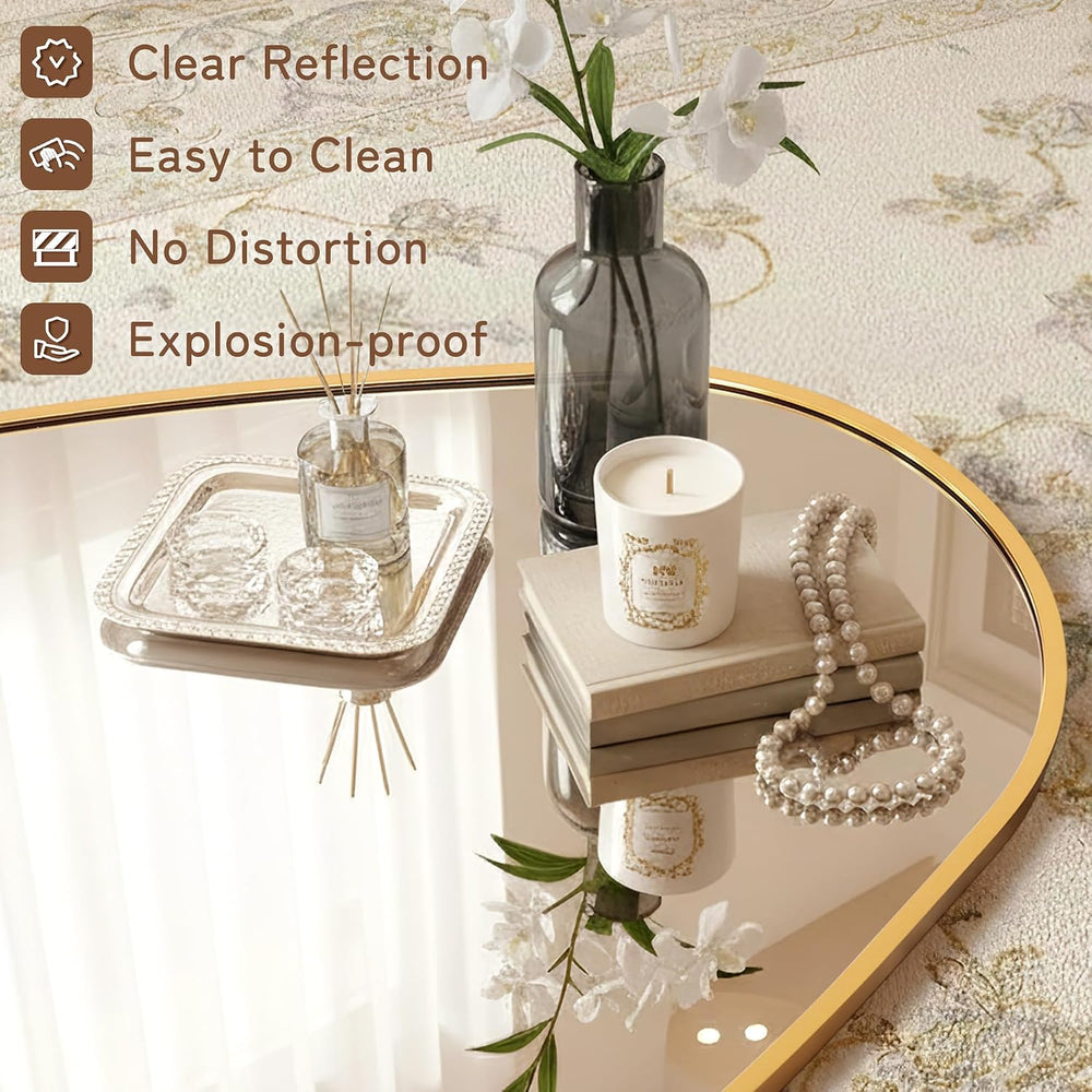 Irregular Full Length Mirror -Gold Mirrors for Wall Home Decor 55"x 23&q...