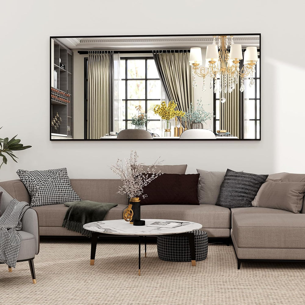 Easly 34"x76" Full Length Mirror with Stand, Large Rectangular Floo...
