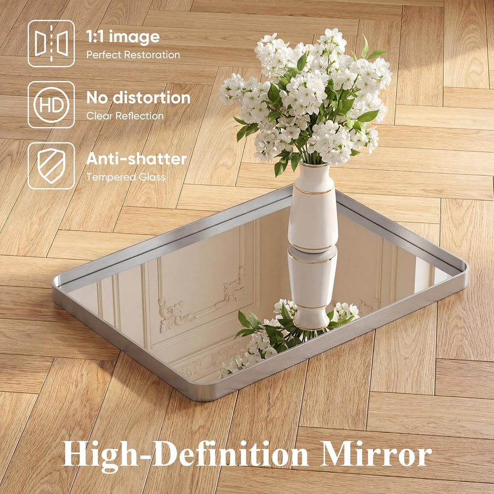 Sweetcrispy Bathroom Mirror 30x22 Inch, Vanity Mirror for Wall