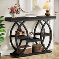Tribesigns 39.4" Console Table, 4-Tier Sofa Table, Accent Tables, Black