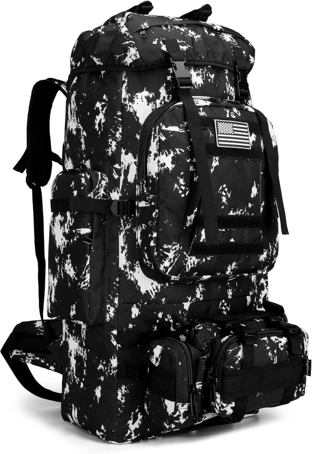 King'sGuard 100L Camping Hiking Backpack Molle Rucksack Military Camping ...