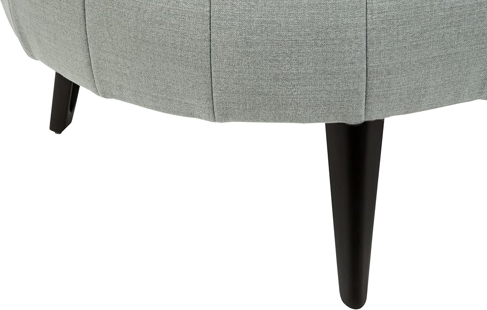 Signature Design by Ashley Hollyann Mid-Century Modern Oversized Ottoman, Gray