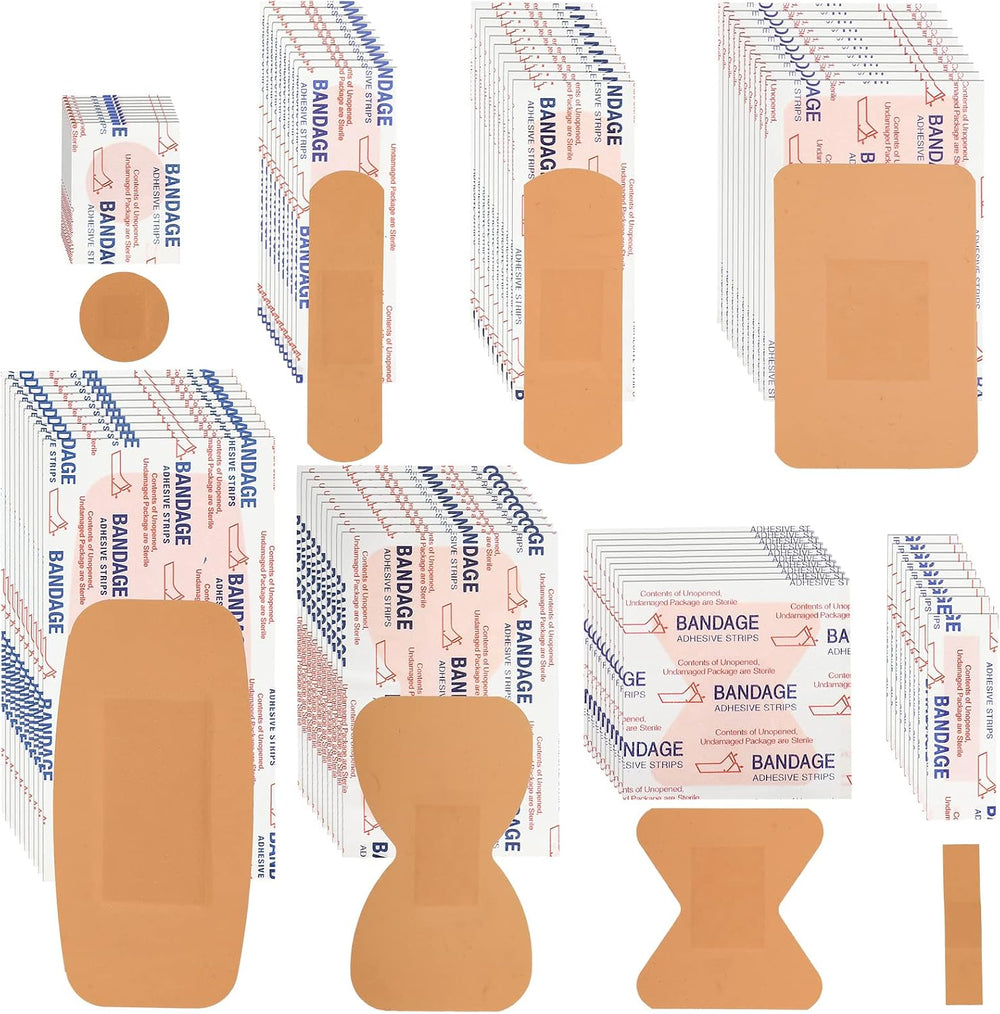Lounsweer 720 Pcs Variety Assorted Bandage Bulk First Aid Refill Supplies