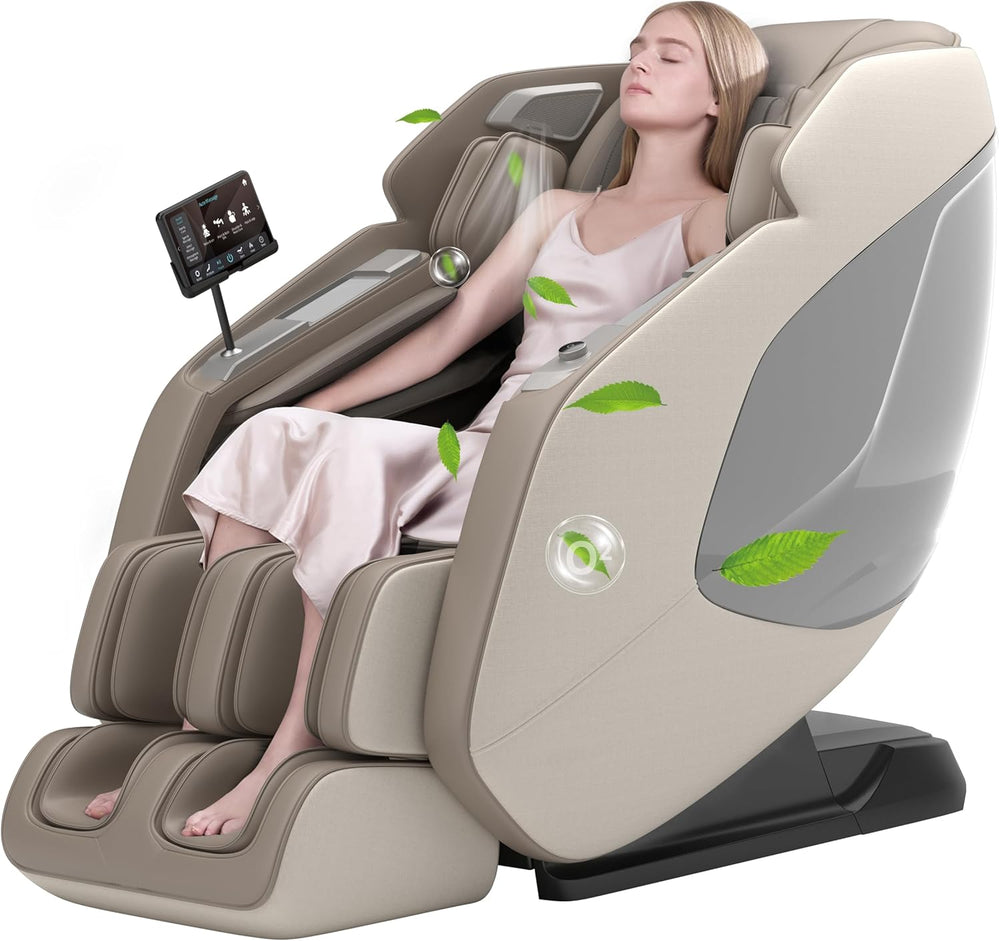 Real Relax 4D Massage Chair Full Body Zero Gravity SL Track Recliner