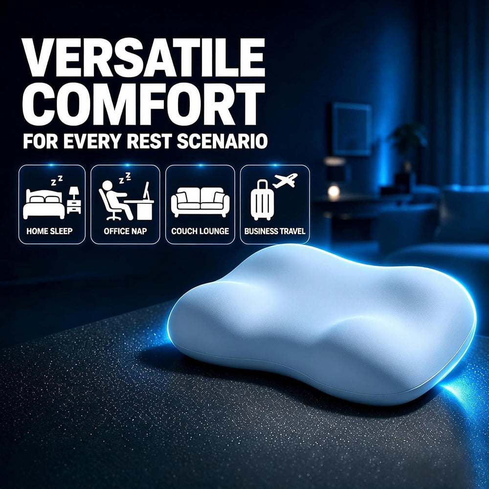 Cervical Neck Pillow for Neck Pain Relief, Ergonomic Side Sleeper Cloud Deep ...