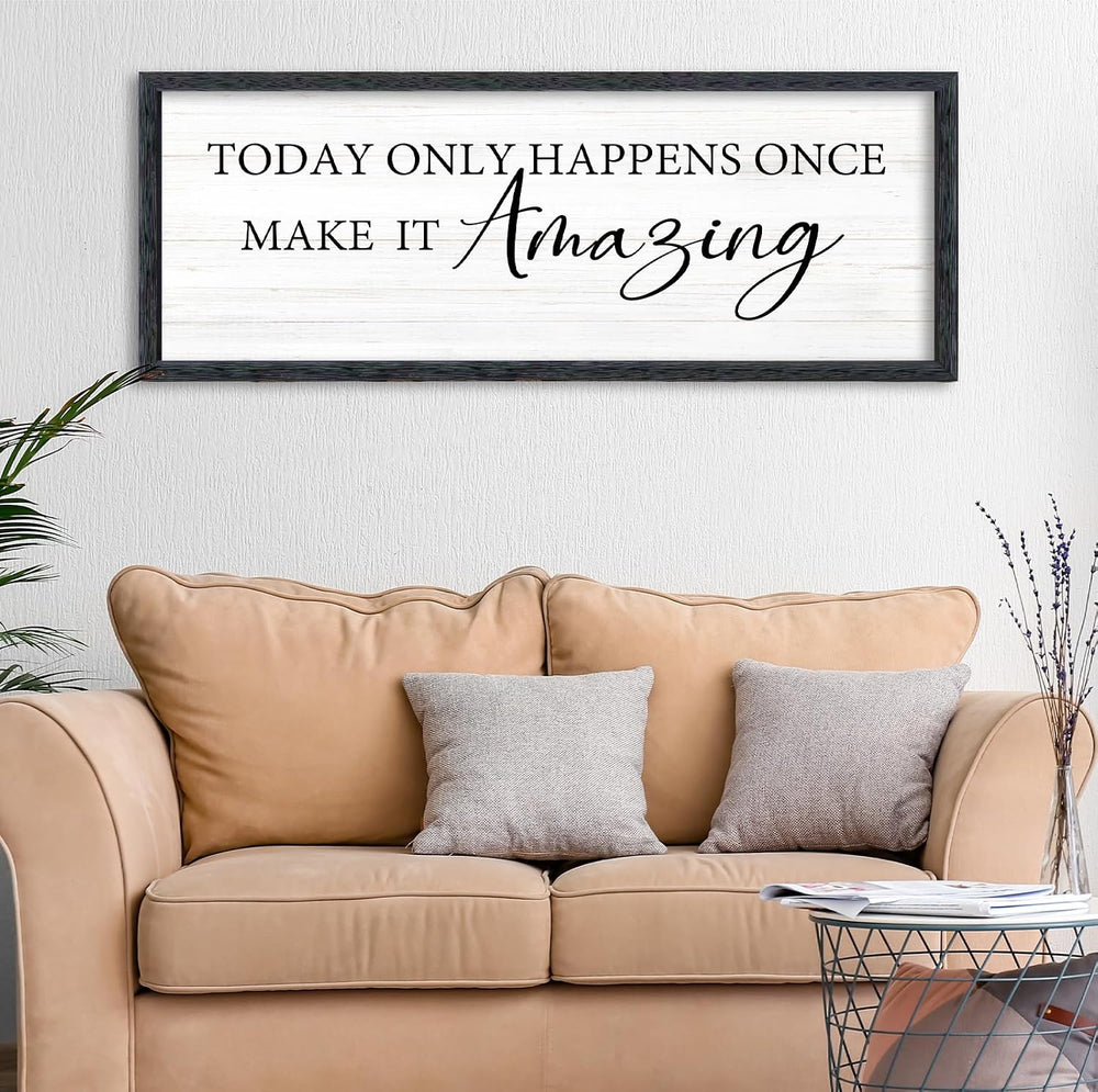 AuraPeak Inspirational Quotes Office Wall Decor, Black, 40"×15"