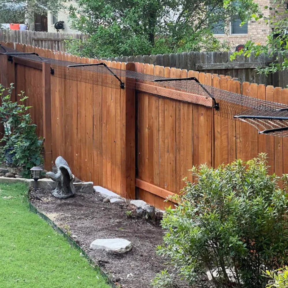 PURR…FECT Fence Conversion System for Cats - Cat-Proof Steel Toppers for Exis...