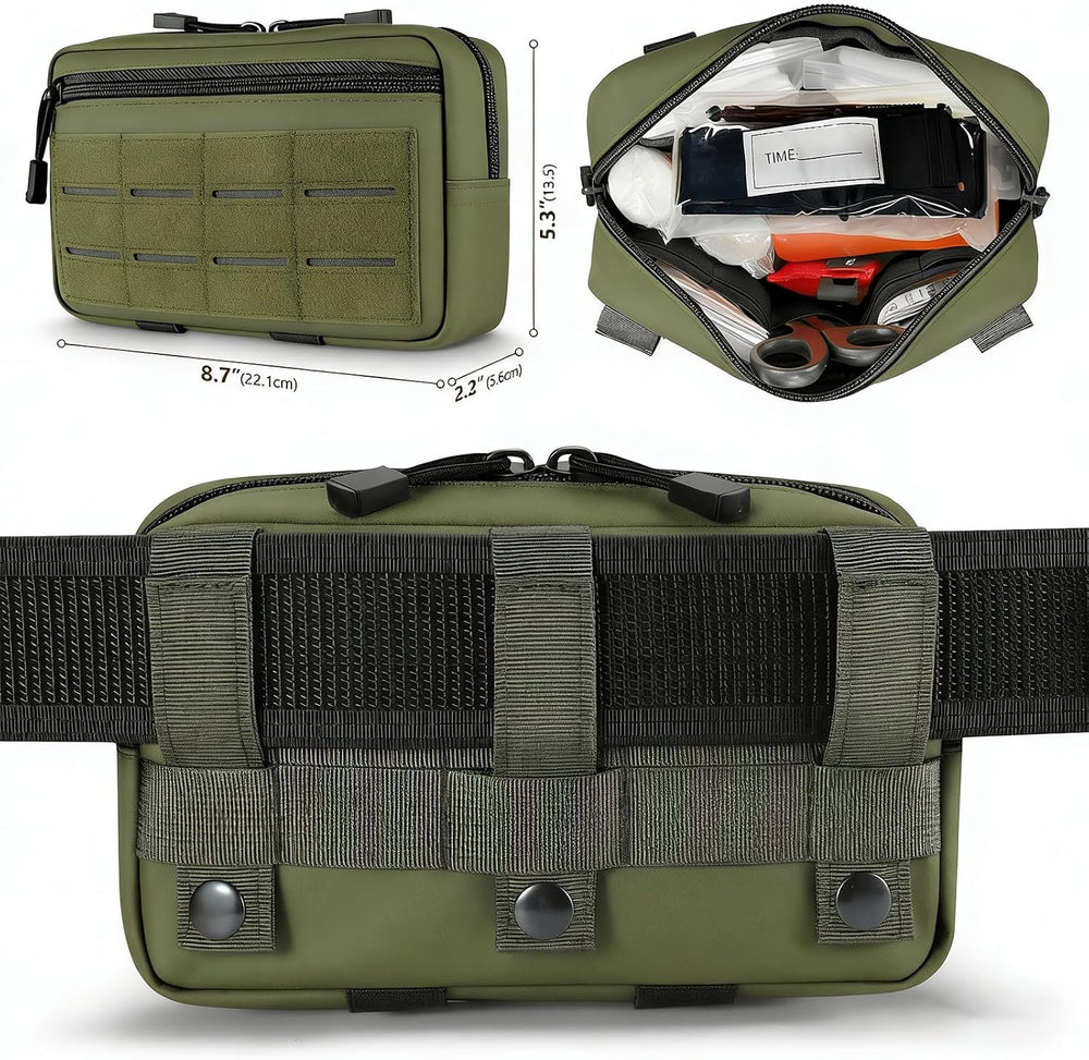 IFAK Trauma Kit with Tourniquet, 4-Inch Israeli Bandage, Elastic Bandages, Se...