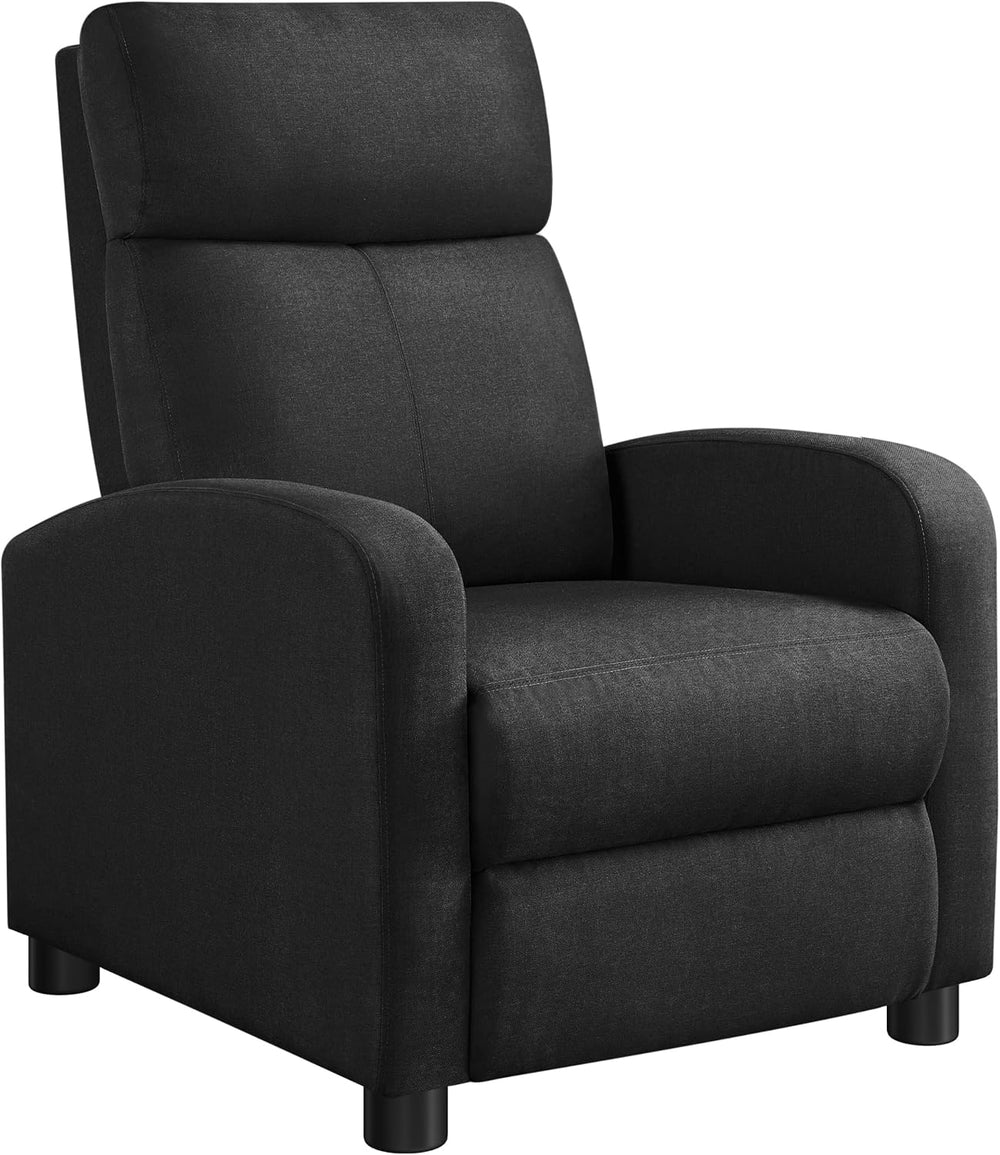 Yaheetech Recliner Chair with 3 Adjustable Angles Living Room Chairs Black
