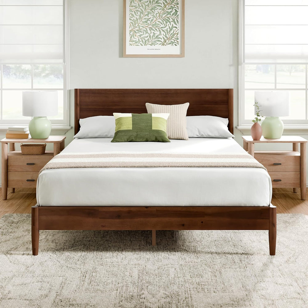 Zinus Allen Mid Century Wood Platform Bed Frame, Full