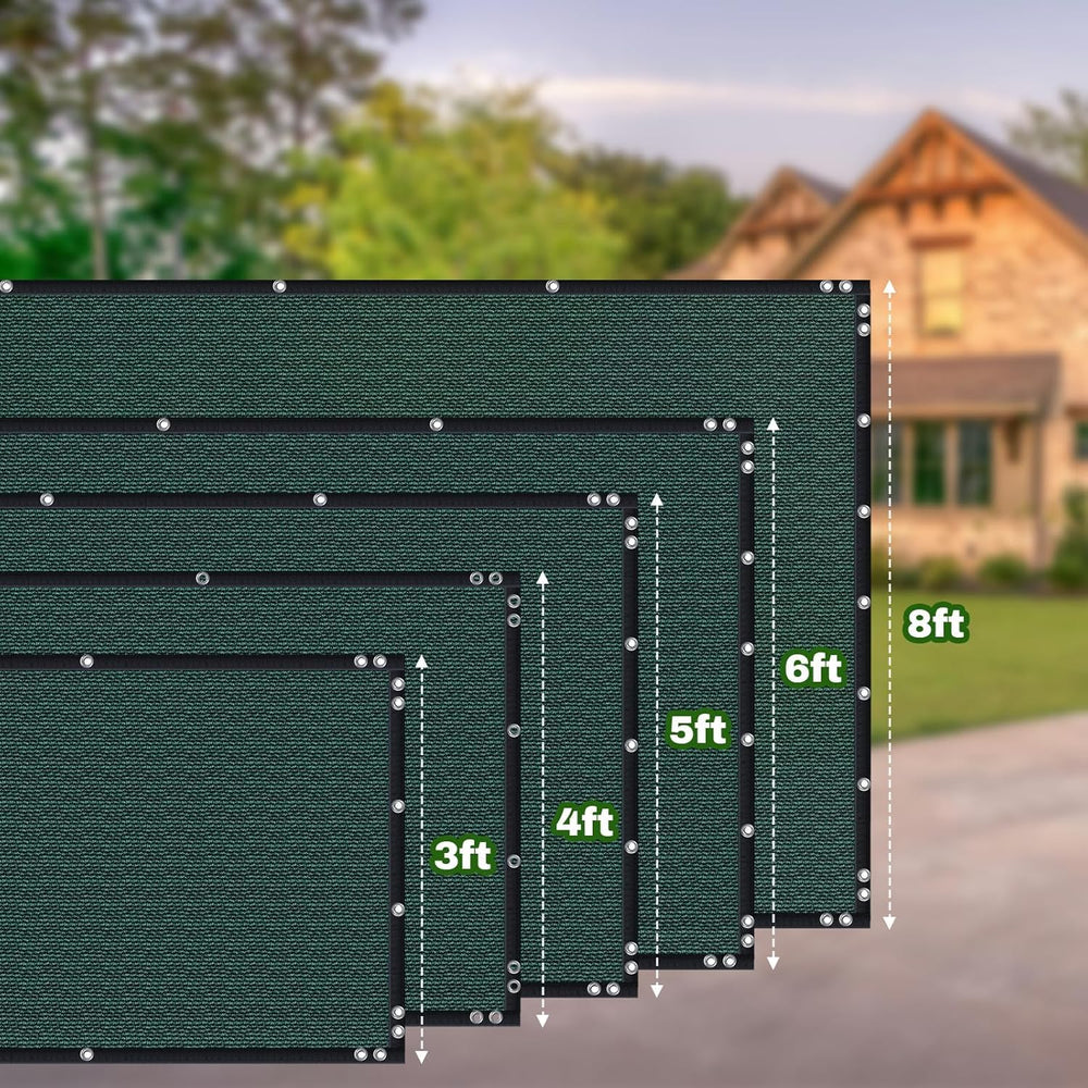 Privacy Screen Fence, TOTU 6ft x 50ft Heavy Duty Net Cover, for Wall Garden Y...