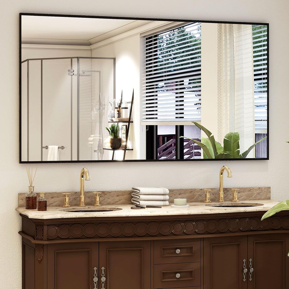 Easly 34"x76" Full Length Mirror with Stand, Large Rectangular Floo...