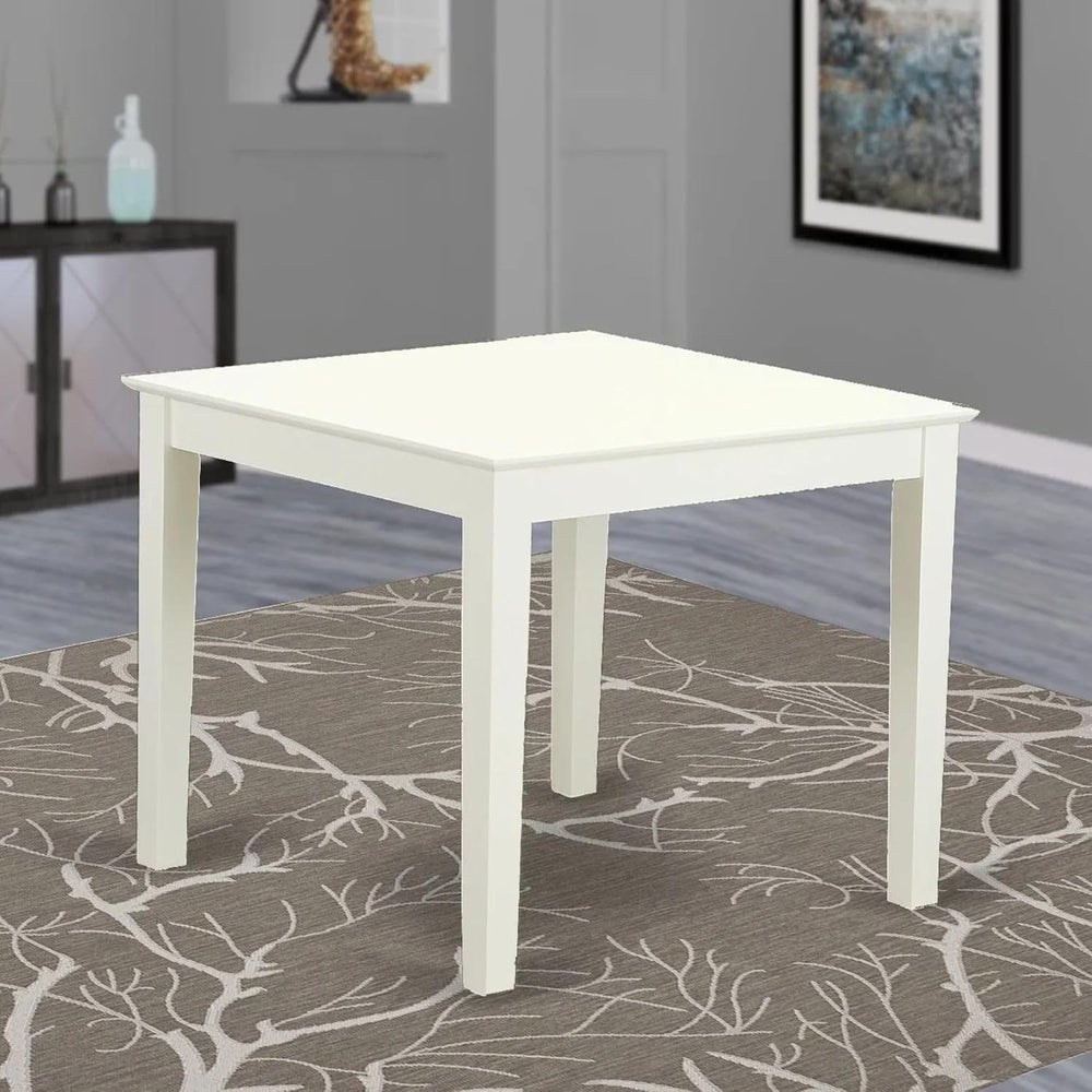 East West Furniture OXT-LWH-T Oxford Square Dining Room Table for Small Space...