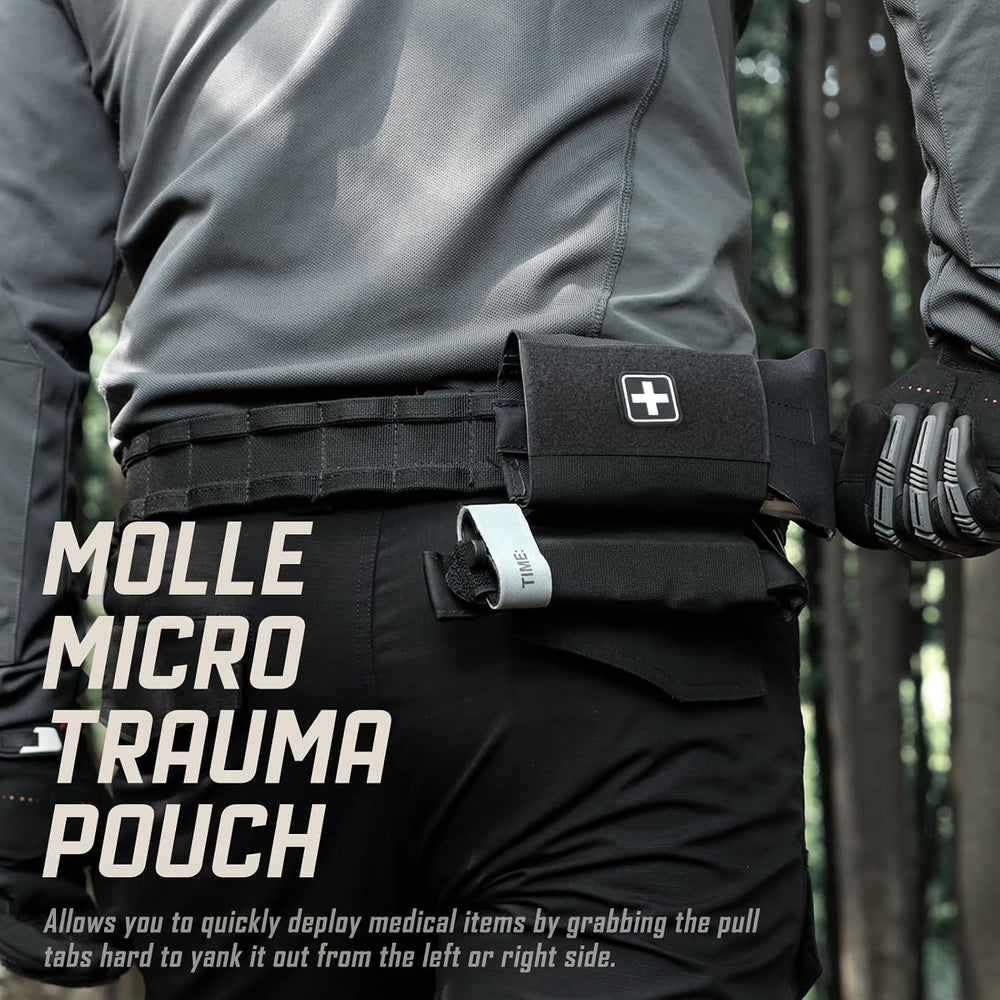 LIVANS Molle IFAK Micro Trauma Pouch, Tactical First Aid Belt Bag