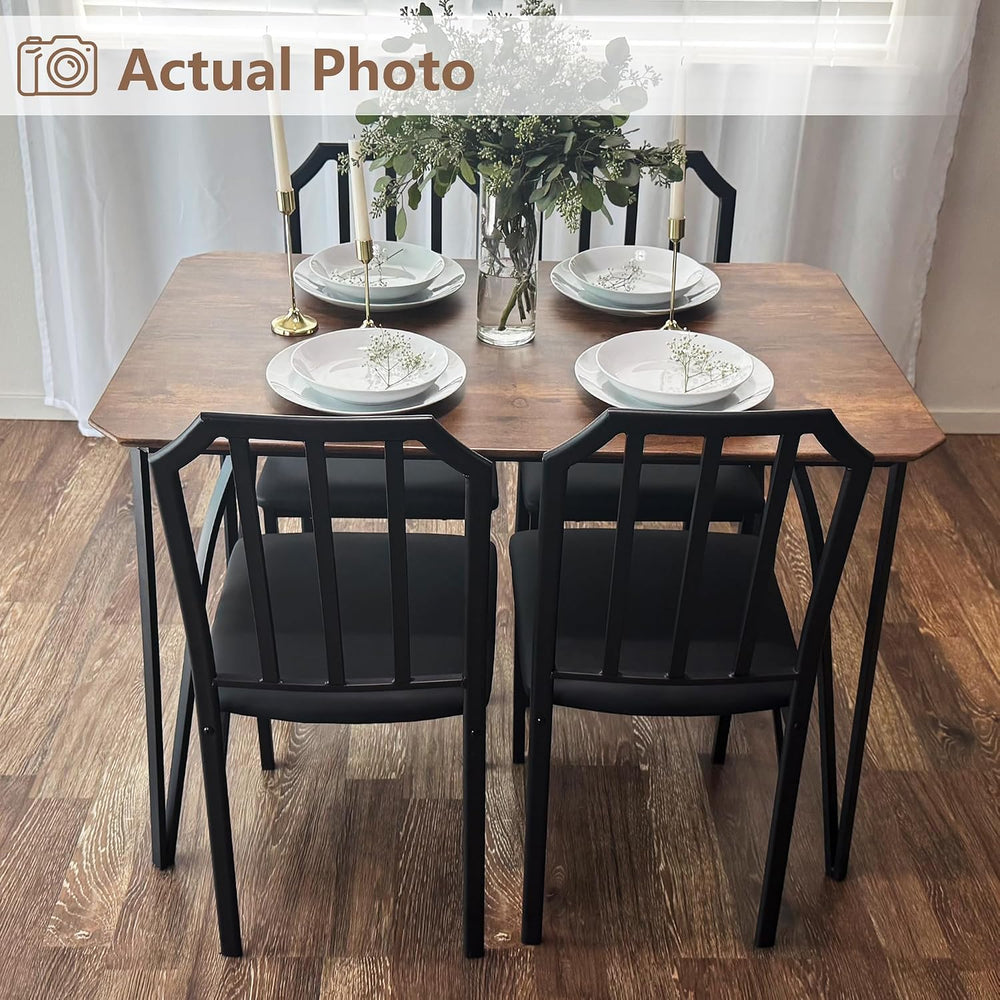 GAOMON 3-Piece Dining Table Set for 2,Kitchen Table with Upholstered Chairs